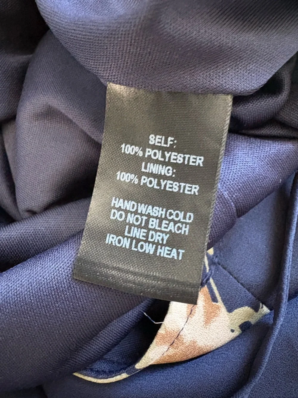 Lulu’s Navy Floral Spaghetti Strap Mini Dress - Picture 12 of 12